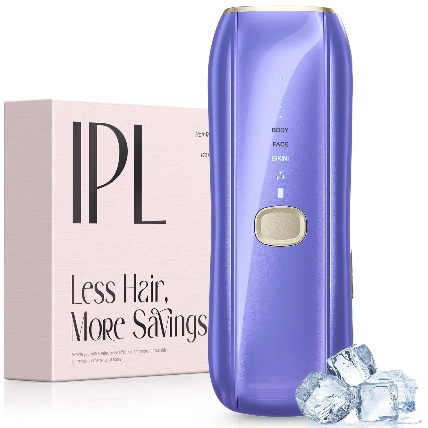 Sapphire Double Lamp Laser Hair Removal for Women Men Painless IPL Hair Removal Ice Cooling Hair Remover with Goggles Razor