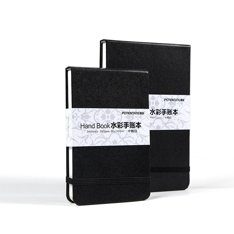 POTENTATE 2 Sizes Drawing Notebook For Watercolor_300GSM handbook Paper/24 Sheets aquarel papel para acuarela