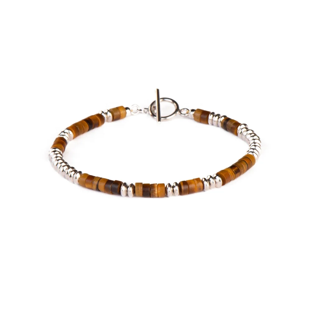CL Tiger Eye 925 серебро 18k позолоченный стильный браслет с застежкой подарок для парня