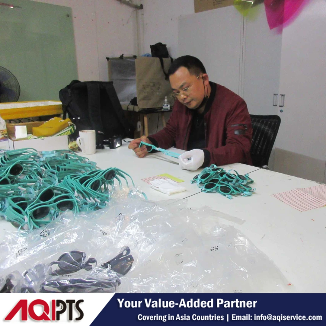 Детские солнцезащитные очки Amazon FBA продукция услуги проверки качества случайный осмотр 100% осмотр