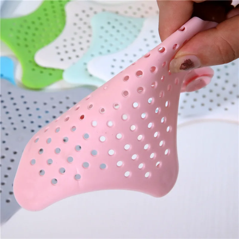 Five-pointed star starfish shape coaster cup mat silicone kitchen sink anti-clogging floor drain bathroom filter