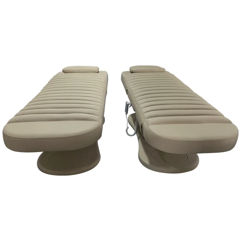 Brown Curved  Massage Beauty Facial Bed Ergonomic de Massage Electric Eyelash Facial Bed Beauty Bed Cosmetic Beauty Salon