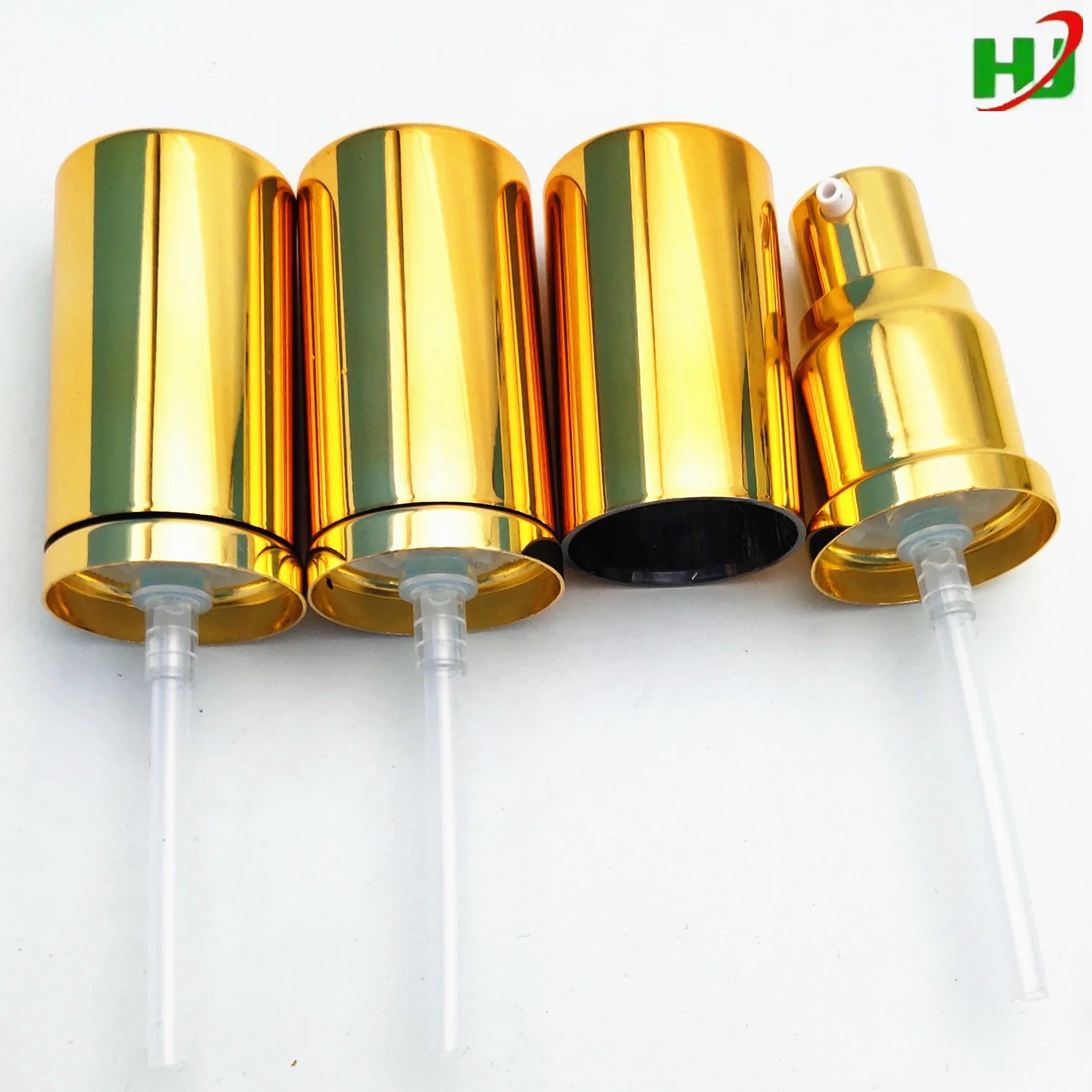 20/410 Cosmetic rose gold cream lotion pump with plastic AS cap