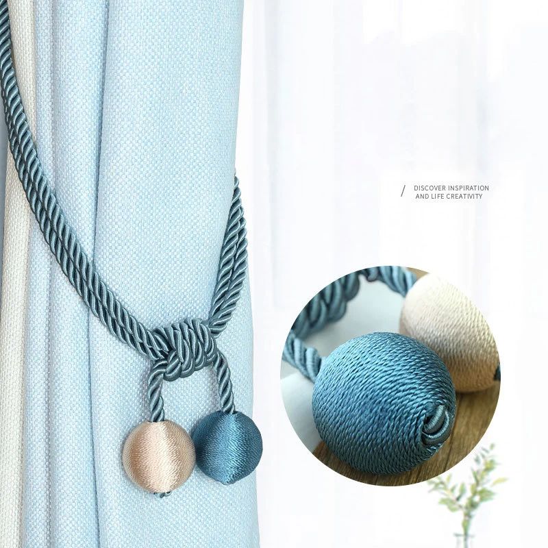 Curtain binding new style hanging ball belt simple modern creative decorative curtain buckle binding belt