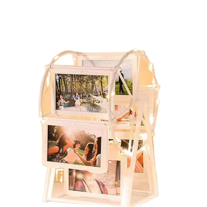 2022 New Wholesale Stylish Creative LED Picture Frame  Ferris Wheel Shape  3D Photo Frame in China