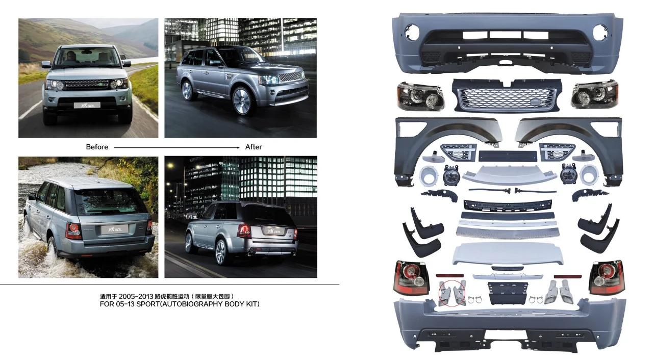 L320 Body Kit Fit for Range Rover sports 2006-2012 Body Parts
