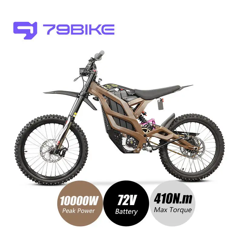 79 Bike 8000W Aluminum Alloy Full Suspension Mid Drive Ebike Electric Dirt Bike Off Road 72V Electric Bike