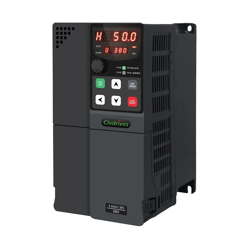 4KW 5.5KW Off Grid VFD 3 Phase Hybrid Inverter Hro DC 380V AC Motor Controller Compressor Fan Frequency Converter