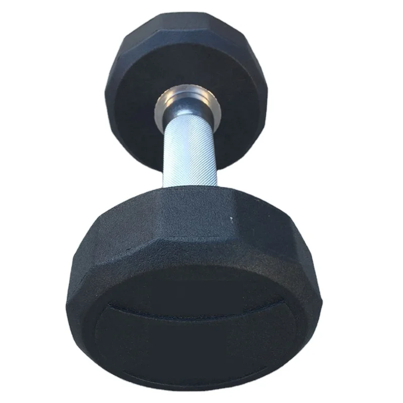 Weight Lifting Rubber Coated Dumbbells