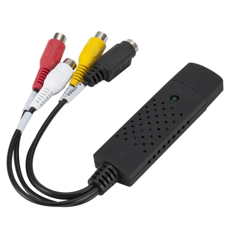 Shenzhen Manoson Wholesale USB To CVBs Converter Adapter USB 2.0 Video Audio Capture Card HD Video Converter Cable
