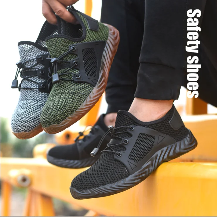 2022 Hot Arrived Breathable Light Weight Fashion Safety Shoes Men Working Protective Women Custom Light Weight Safety Shoes