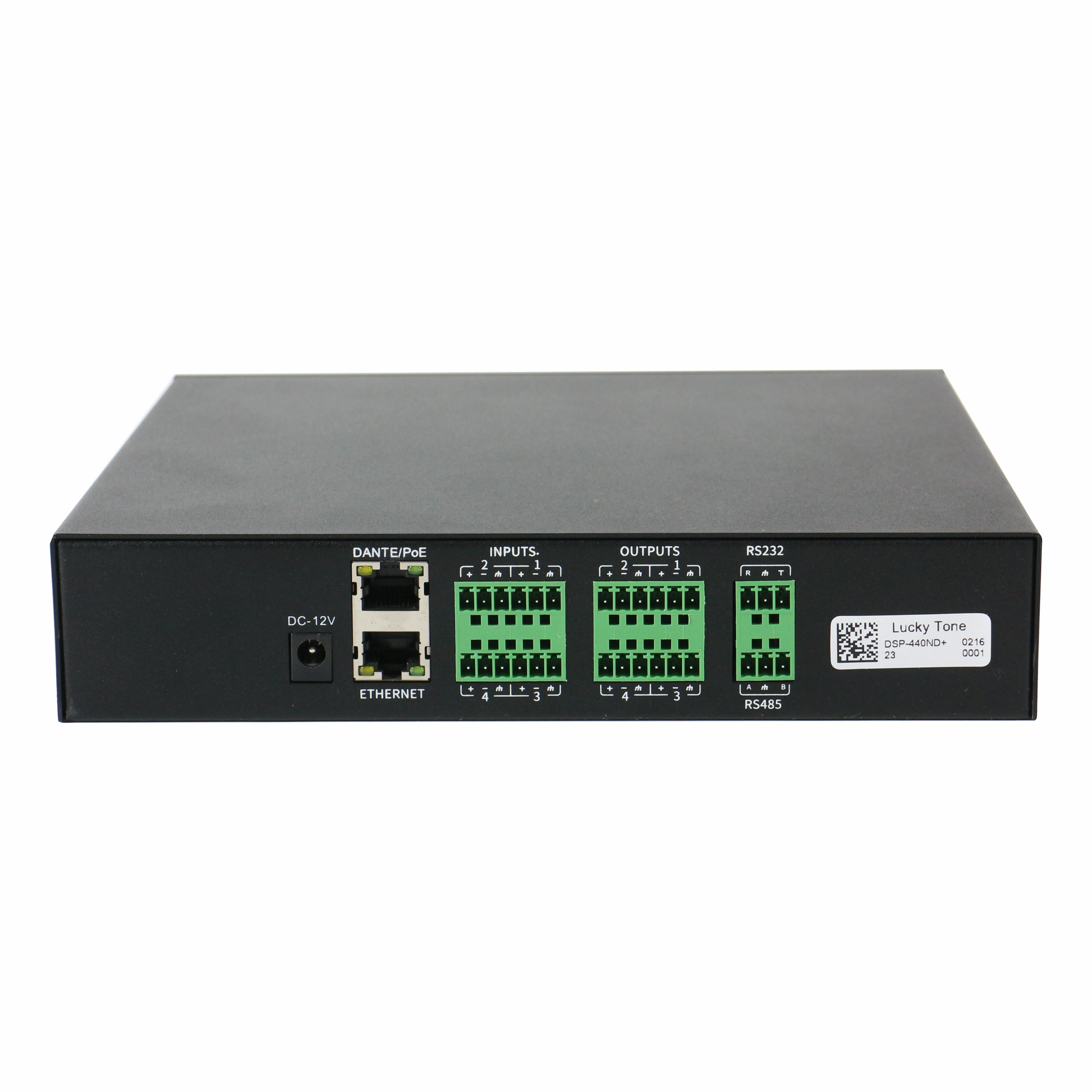 Аудиопроцессор Dante 4 в Out DSP с USB звуковой картой для воспроизведения музыки/записи и видеоконференции