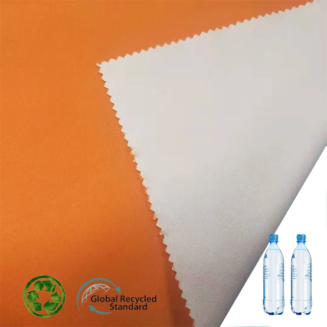 100%polyester recycled bag fabric 600d water proof oxford fabric with backing PU coated for school bags and caparison garments