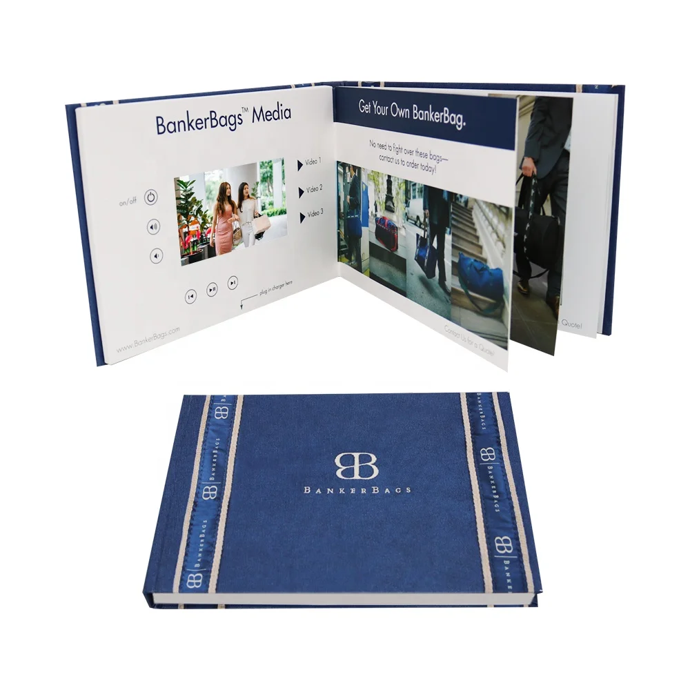 lcd 4.3' digital customize video screen brochure 10 inch video cards brochure box a4 avi sex 7 inch custom video greeting cards