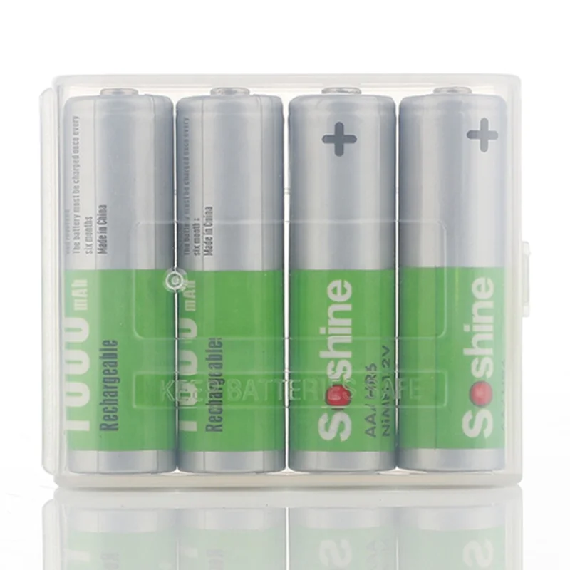  Перезаряжаемые аккумуляторы Soshine AA 1 2 в 1000 мАч NiMH