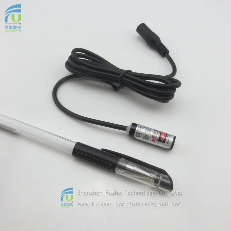 FU808L200-BD10(DC connector) FU808L200-BC10(red+black cable) 10x30mm 808nm <1mW Infrared IR line laser diode module lamp light