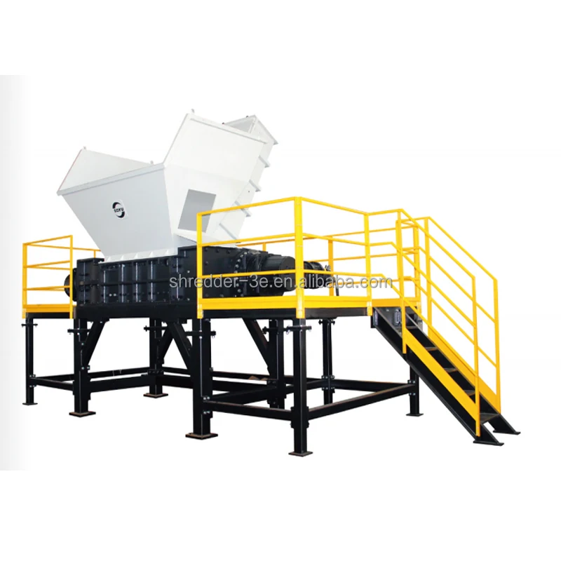 Two Shaft Shredder Glass Shredder Scrap Waste Shredder Machine/Shredding Crush