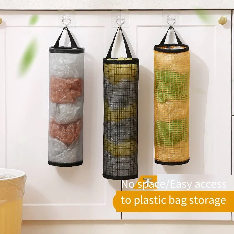 Kitchen garbage bag storage Hanging storage Sundries bag portable extractor plastic storage box