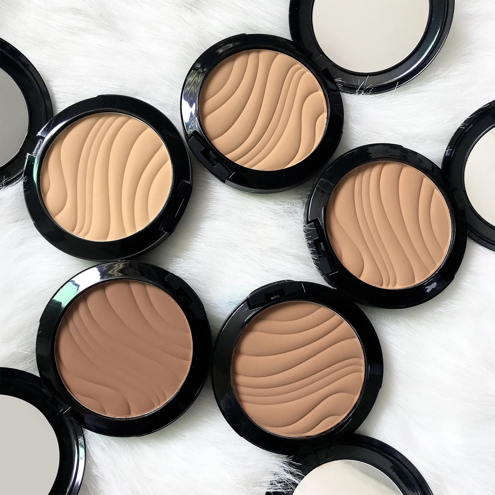 Компактная пудра, палетки контурных контуров для веганов, низкий минимальный объем заказа, кремовая пудра, частная торговая марка, бронзер