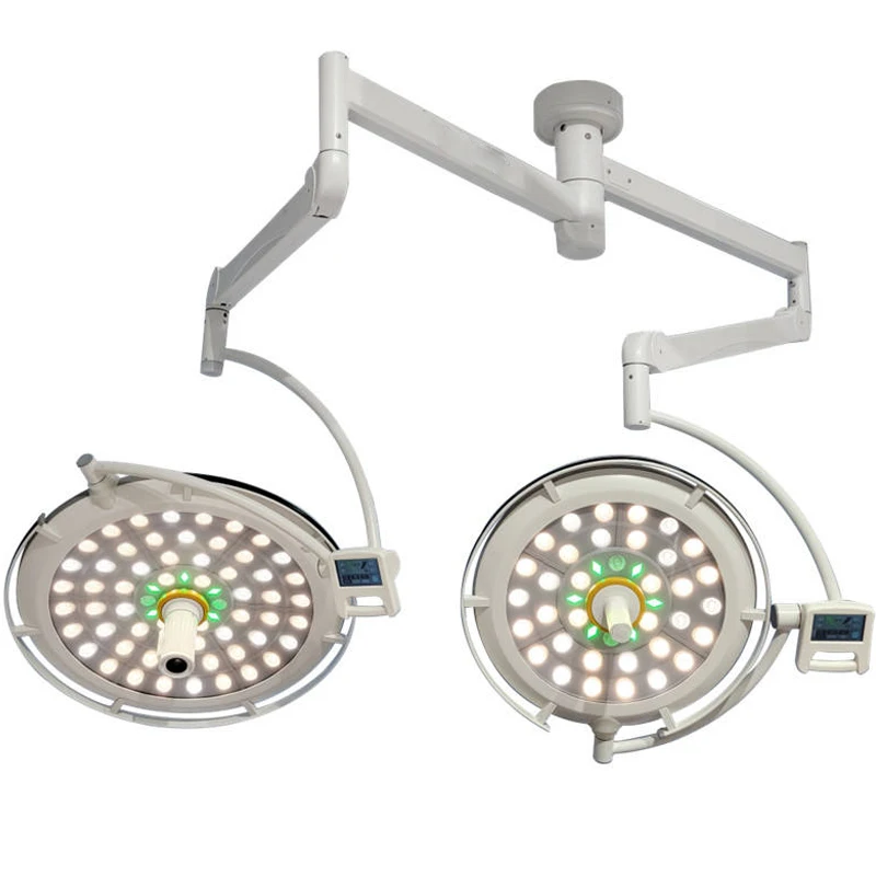 Double Dome Ceiling Shadowless Lamp With Camera Hikvision 1080p Monitor Light For Hospital Clinic