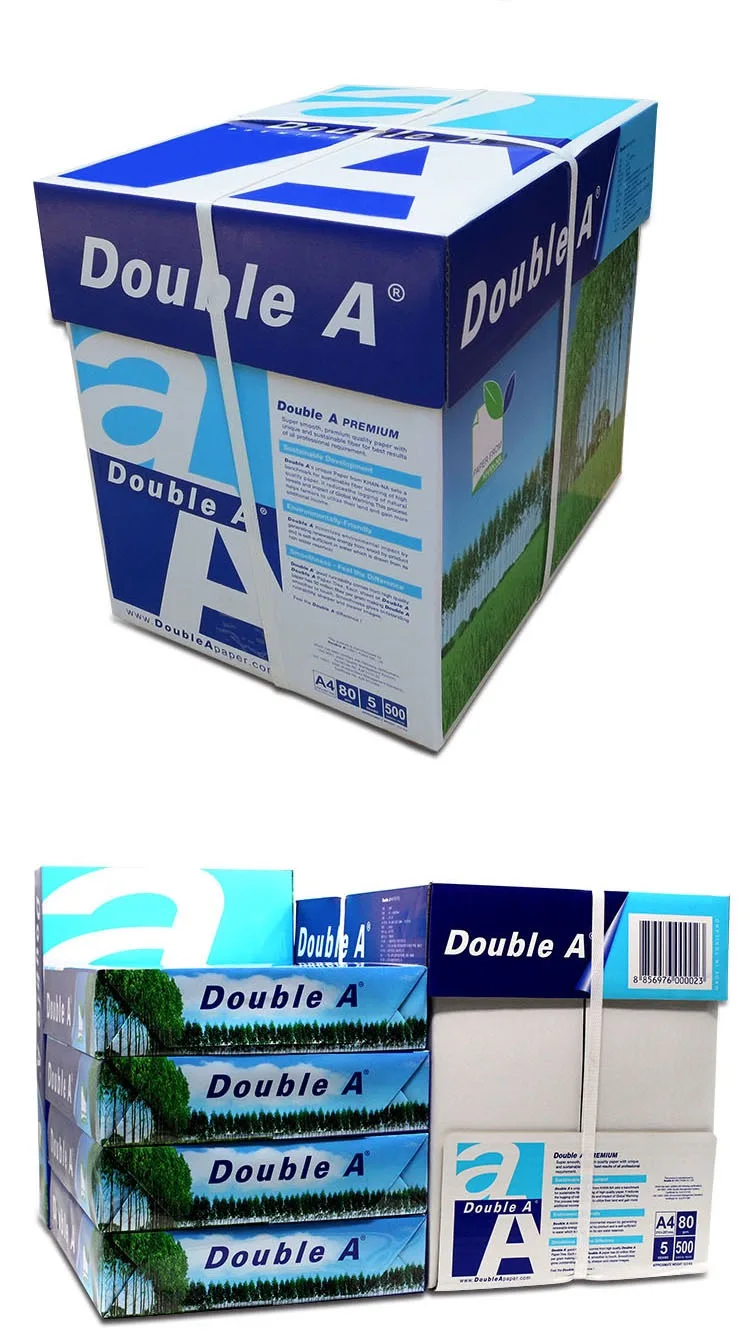  High Quality Double Copy Printing A4 Paper Cheaper Price Copier 500 Sheets/Ream - 5 Reams/Box a4 copy paper