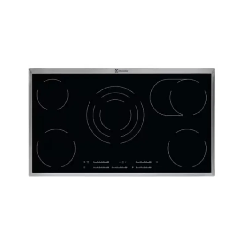 Automatic Safety Switch & Child Safety Lock Electrolux 90cm Built-In Ceramic Hob Five Cooking Zones with Electric Power Source