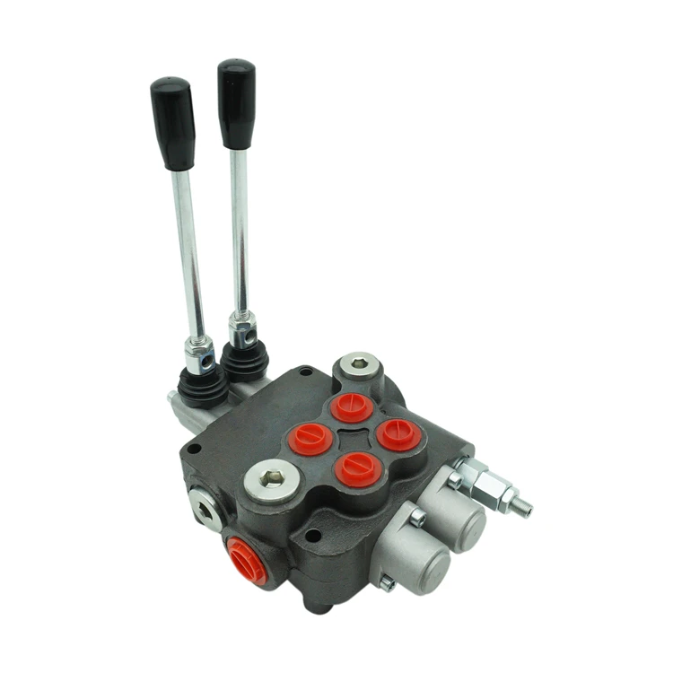 China factory P40 P80 P120 manual joysticks 1-8 spools Hydraulic Monoblock Directional Control Valve