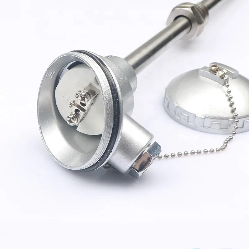 HK K type thermocouple 0-1300c temperature sensor Sheath flexible 4-20ma 24v transmitter Probe  N K E J pt100 pt1000