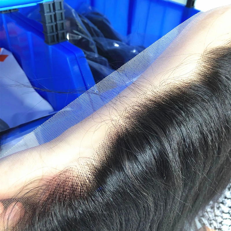 Hot Selling HD Swiss Lace Frontal Human Hairo Ear Body Wave Lace Frontal Ready to Ship Brazilian Chinese Hair Natural Black