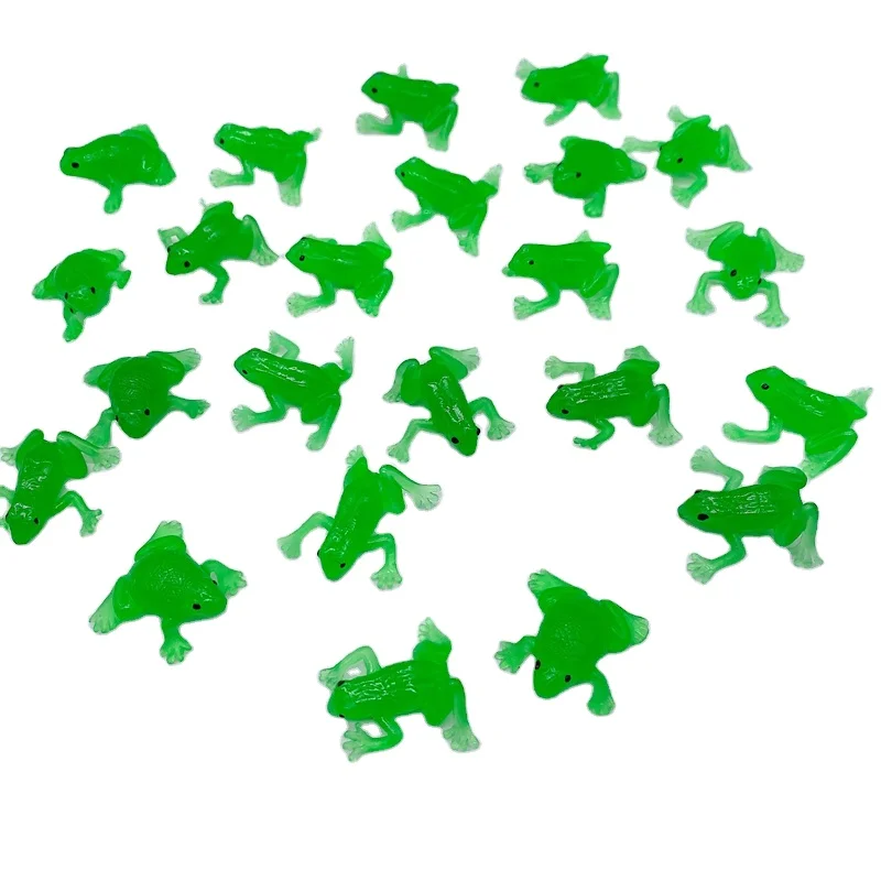 5cm Floating Water Rubber Simulation float frog toy Aquarium Kids Toy Decoration Bath funny toys