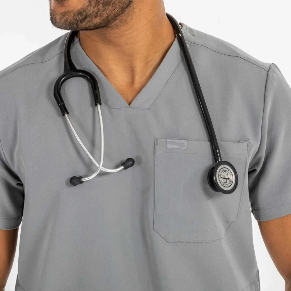 Rayon Nurse Uniform 2022 Styles Unisex Customized Nursing Scrubs With Pockets Stylish Health Care Scrubs Joggers Nursing Set