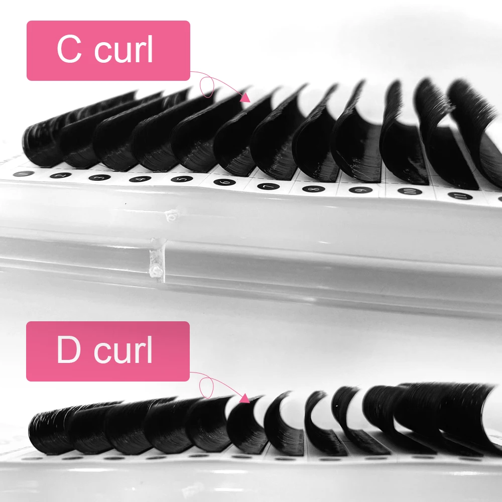 Individual lashes matte black custom curls lash supplies high quality Korean PBT fiber mink silk false lashes manufacturer