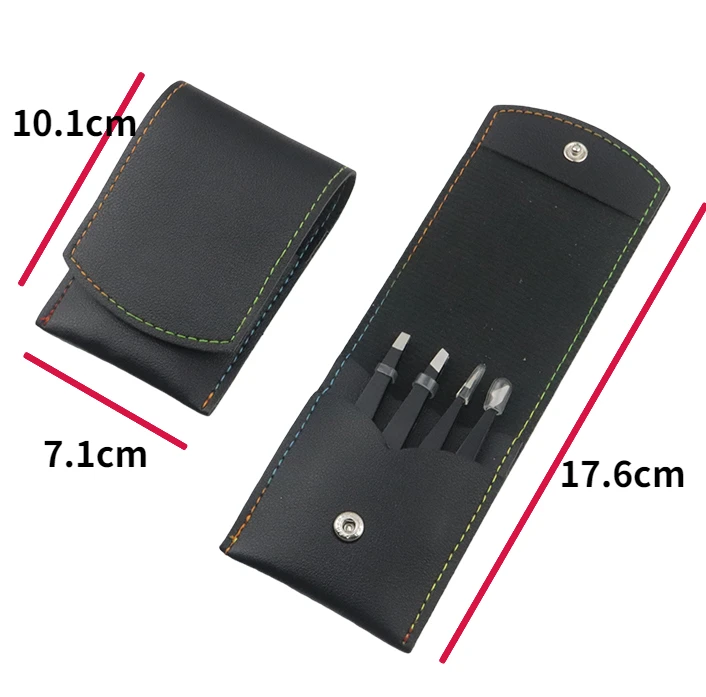 Slanted Eyebrow Tweezers for Beauty China Wholesale Anti Static Black Bag Steel Stainless Packing Cosmetic Tool Color Material