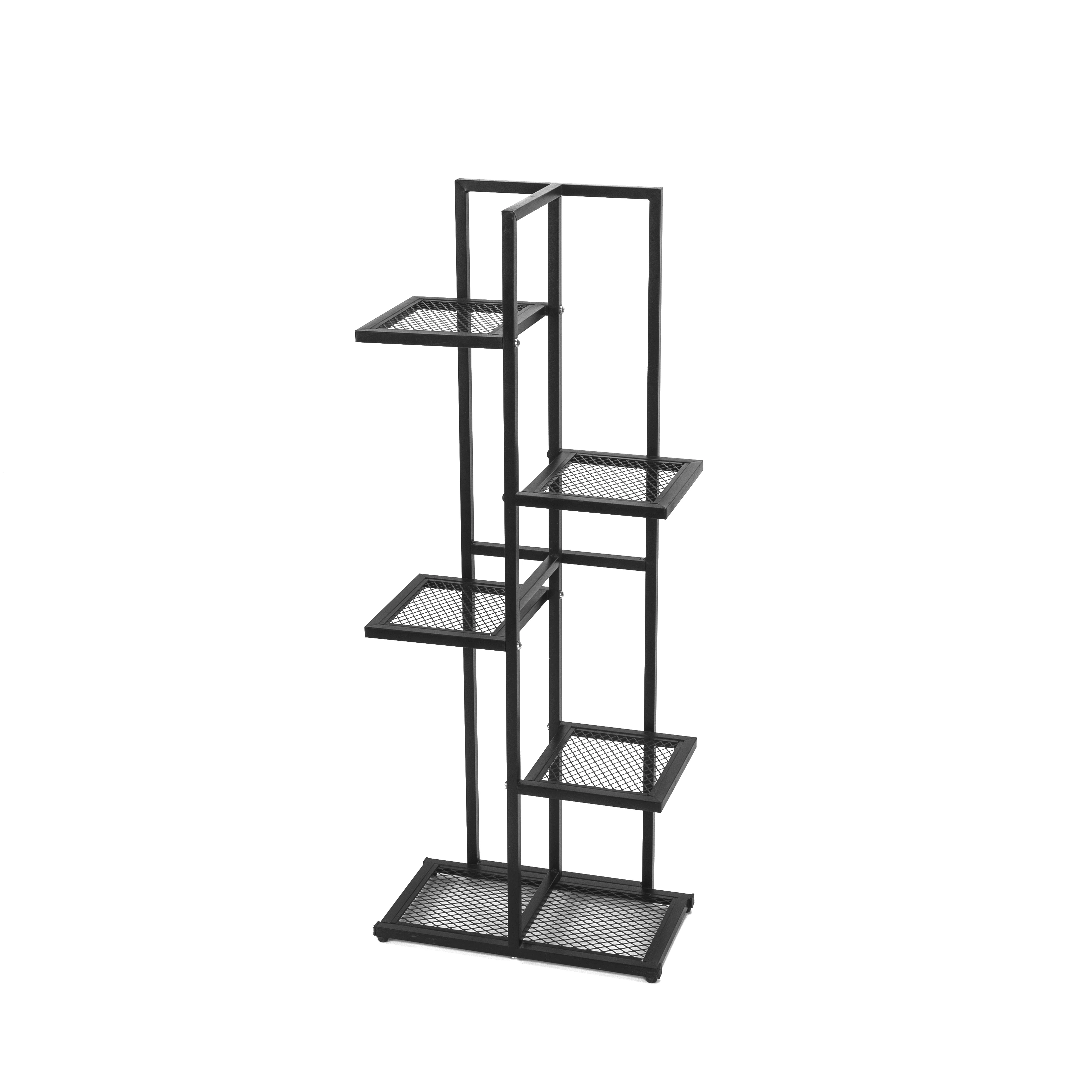 Plant Stand Indoor Outdoor Shelf  Pot Metal Black  Stands for Indoor Plants Multiple Corner Tiered Plant Stands