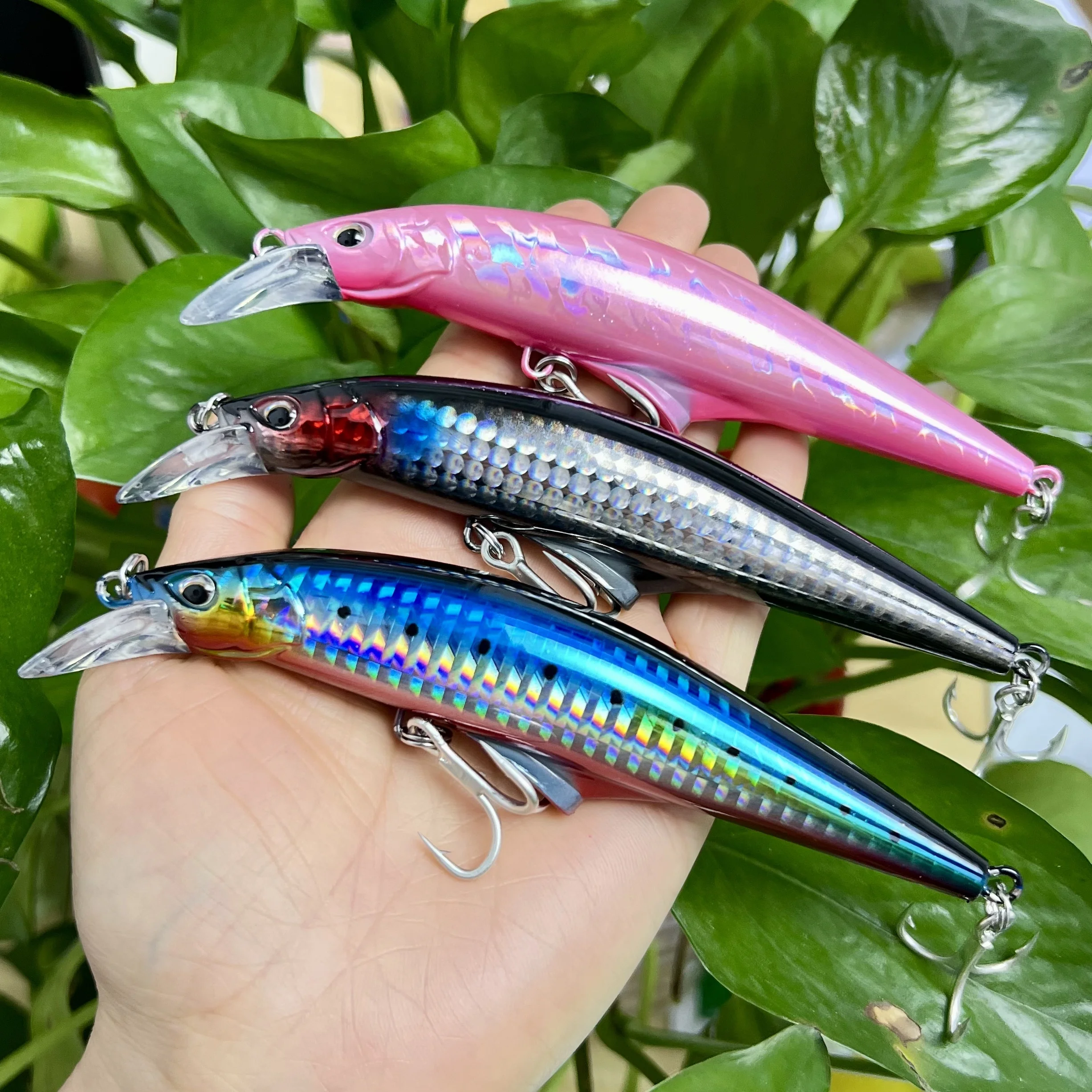 Casting Lures Fishing Heavy Sinking Minnow Fish Lure 120mm 45g Deep Sea Bass Lure Trolling Saltwater Artificial Baits