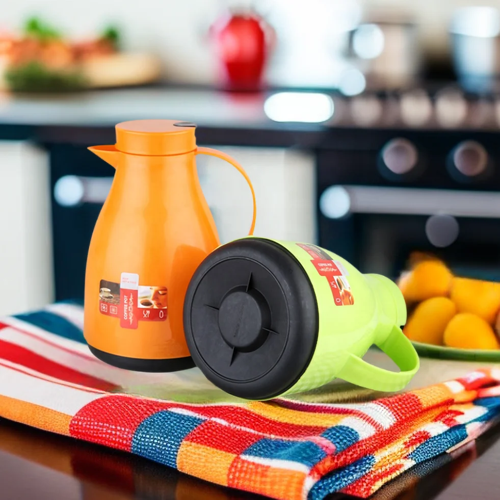 2023 NEW Arrival Dubai Saudi Middle East Style Glass Lined 0.5L 2L 1L Classic Cheap Plastic Arabic Thermos for Tea Coffee