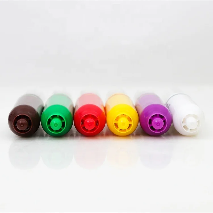 Promotion multi color non-toxic jumbo magic blow pen spray water color art marker air brush pen set