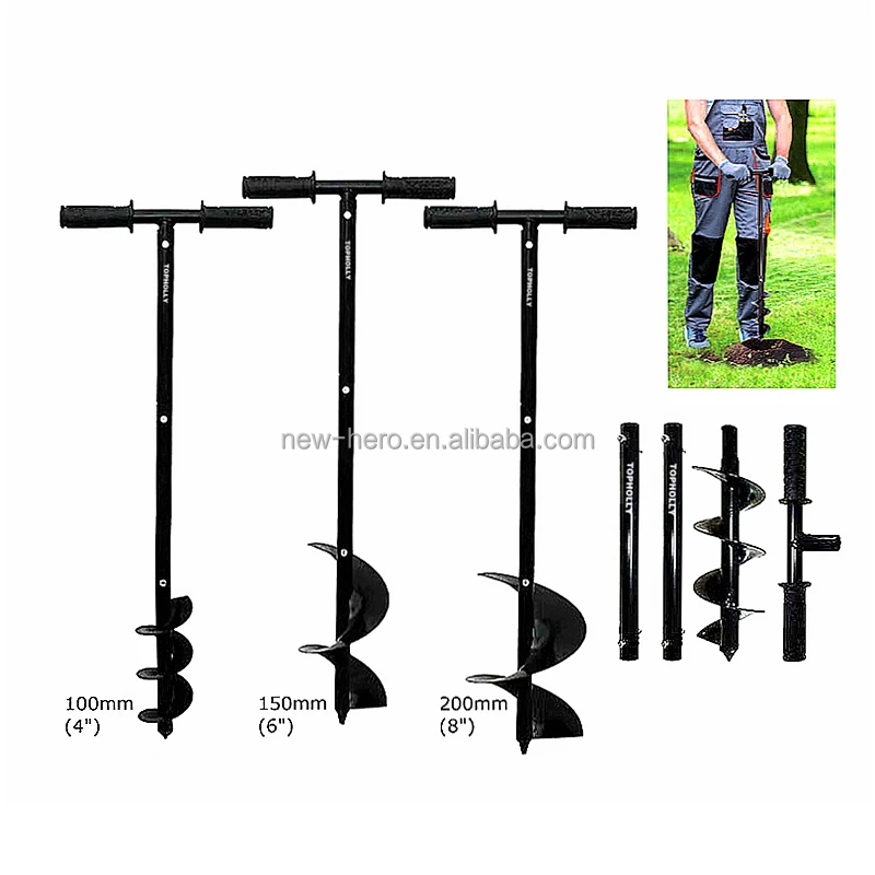 Two in One Multi Tools Gardening Claw Cultivator Tiller Twist Tiller Gardening Tool Garden Tiller & Hand Auger Post Hole Digger