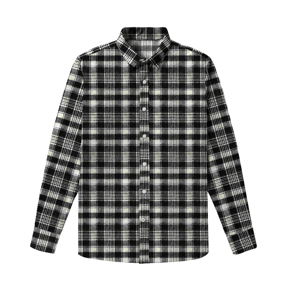 Slim Men Plaid Cotton Checked Shirt Color Combination Man Long Sleeve Formal Turn Down Collar Button Down Shirts