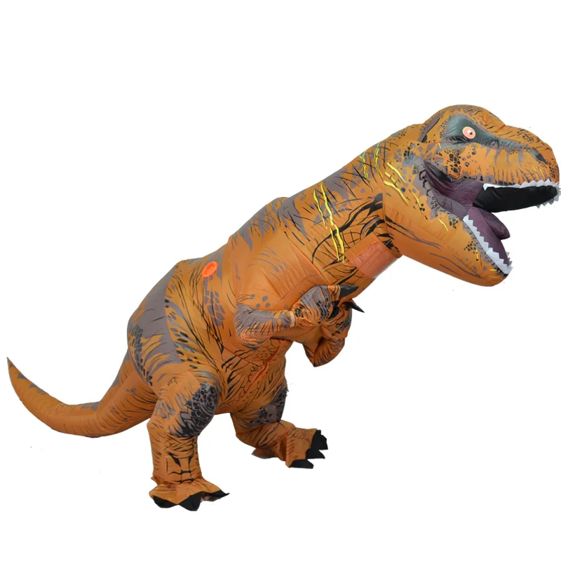 Source Factory Adult T-Rex Dragon Polyester Inflatable Cosplay Dinosaur Mascot Costume For Carnival