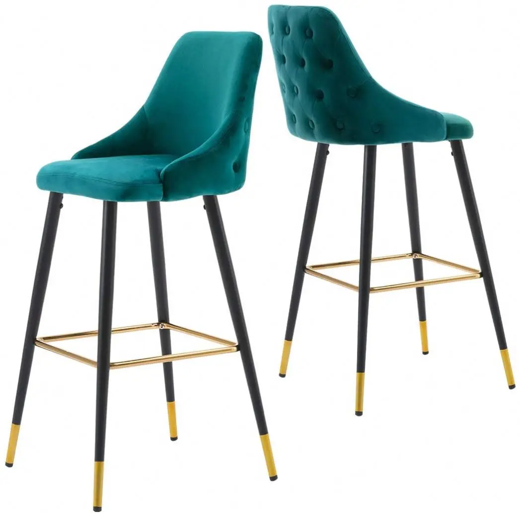 Legs Metal Bar Stool Gold Iron Blue and Elegant French Wire Velvet Bar Furniture Bar Chair Furniture Modern