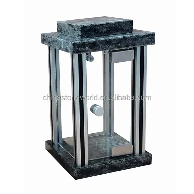 Customized Simple Design grave Lamp Latern for Tombstone Headstone Gravestone Accessories