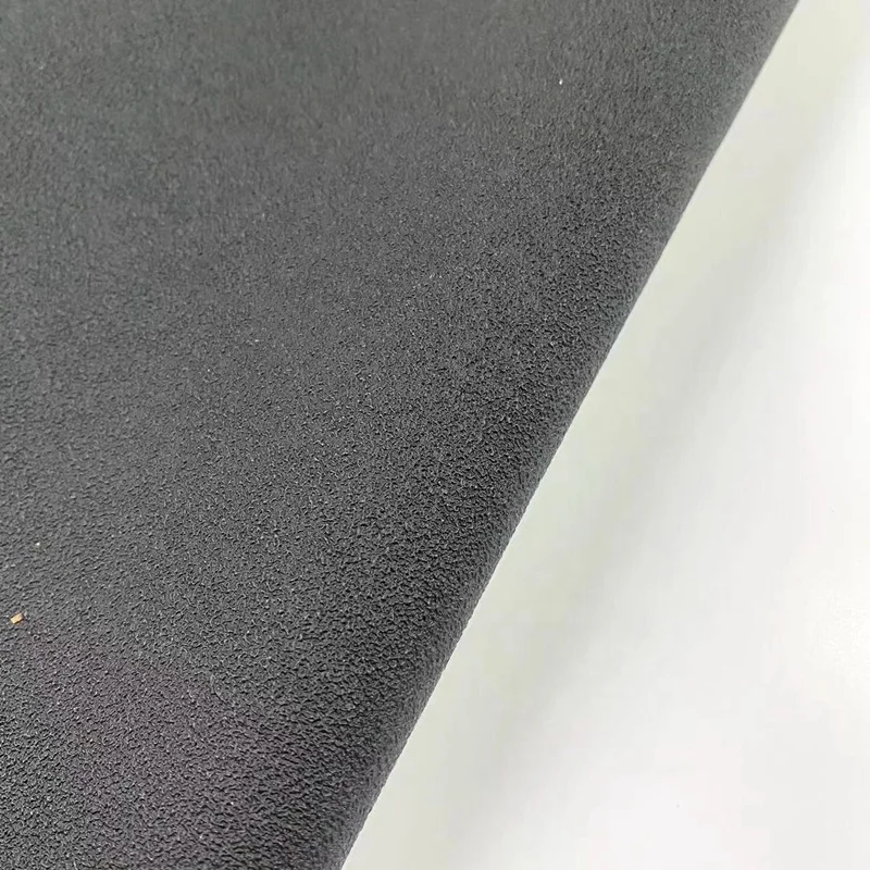 stretchable black color anti-slip PVC leather fbaric use for honda motorcycle seat cover universal and auto upholstery