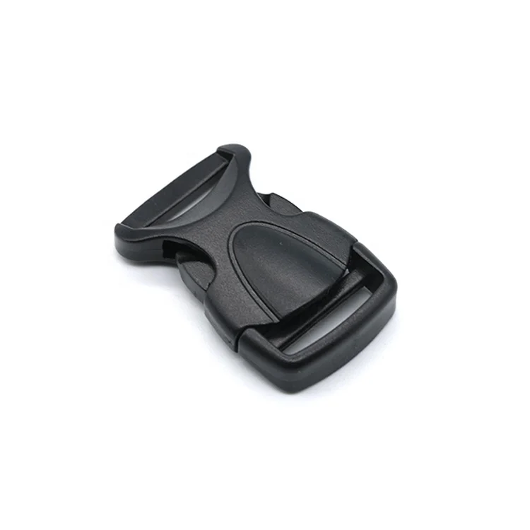 OEM Accept Black POM Plastic 20mm Side Quick  Release Buckle for Helmet Strap