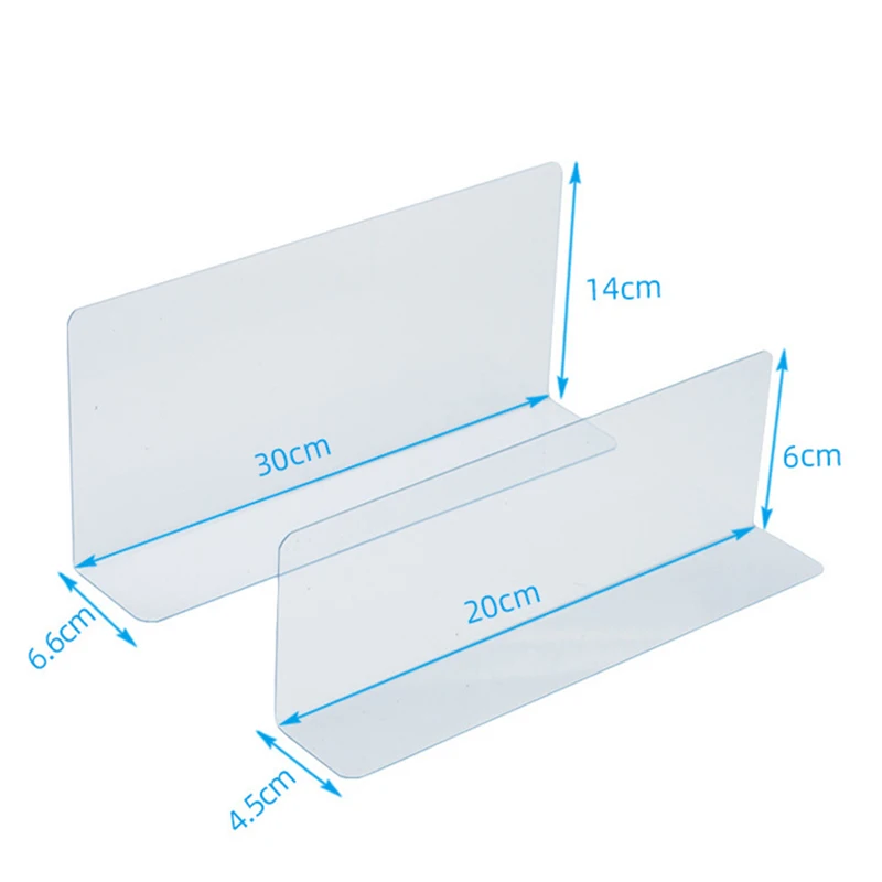 Free Sample Wholesale L Shape Plastic PVC Shelf Divider Supermarket Warehouse