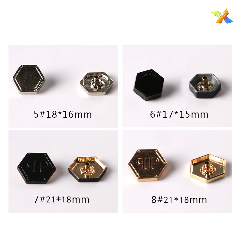 Customized Openable personalized square snap button spring button buttons for clothing