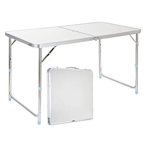 Modern design portable foldable camping folding aluminium table