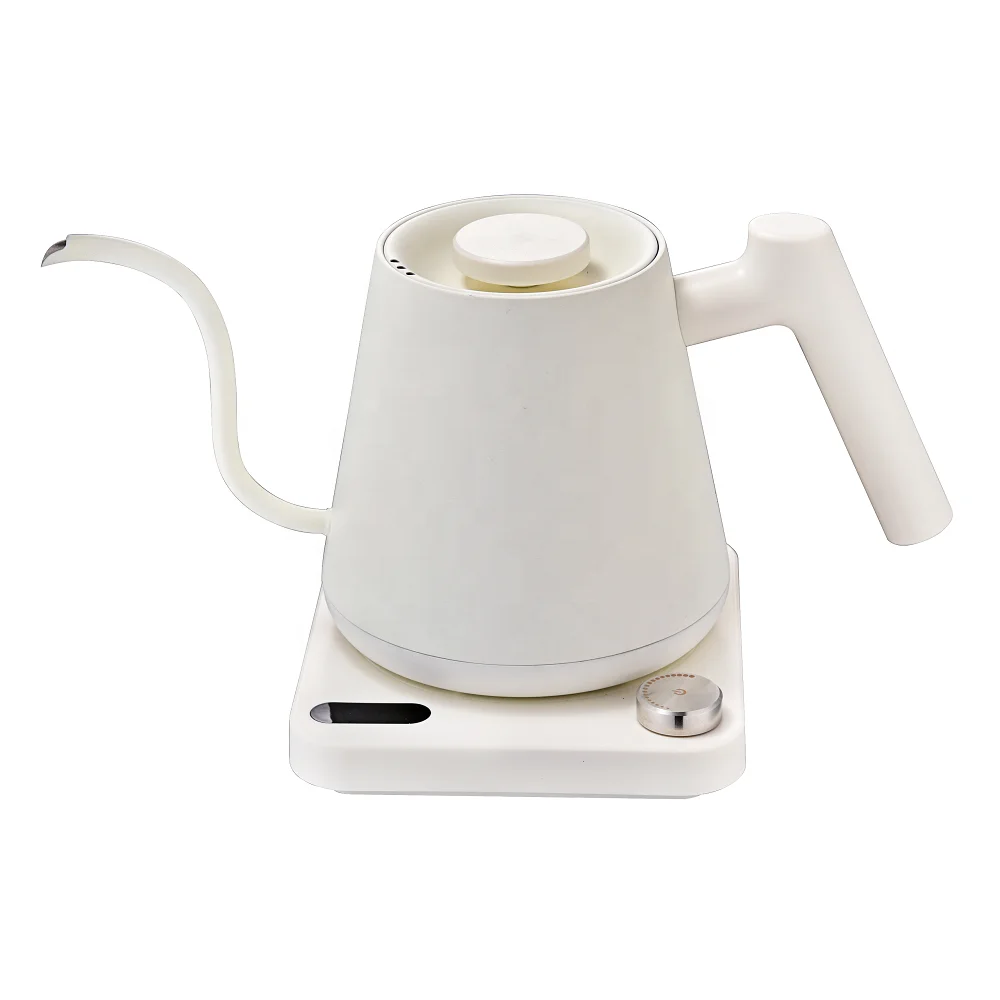 Electric Drip Kettle 0.8L for Pour Over Coffee Brewing Tea Strix controller Display Digital Temperature and Keep Warm Settings