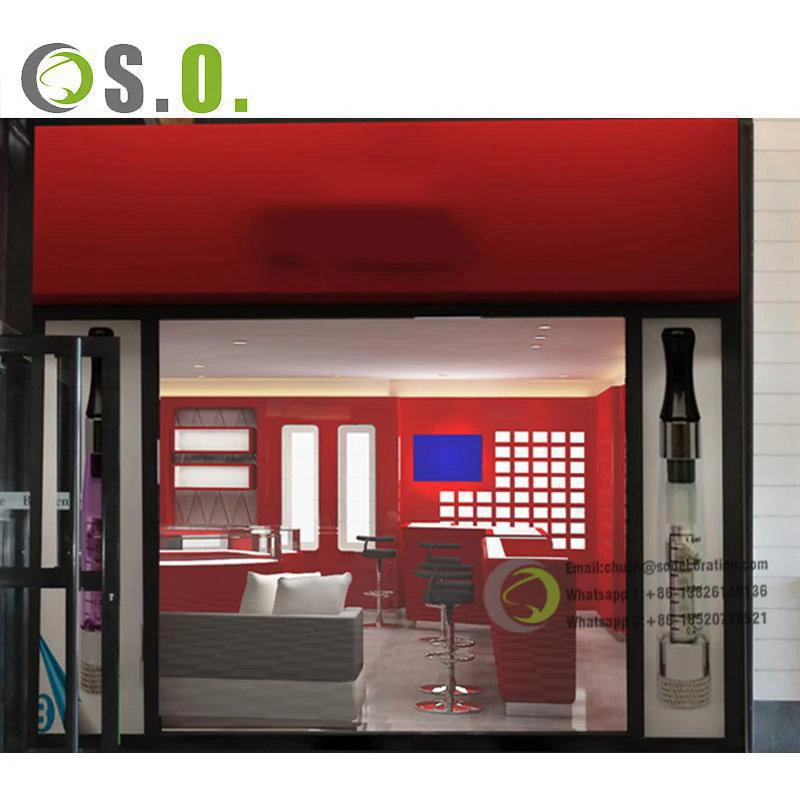Customized Retail Tobacco Shop Display Showcase Smoke Shop Display Counter Cigarette Store Cabinet