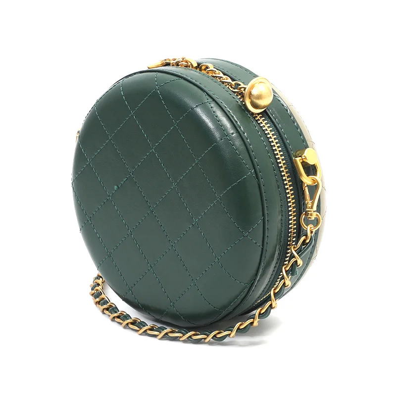 Factory direct sales custom designer round leather women shoulder bag with good price